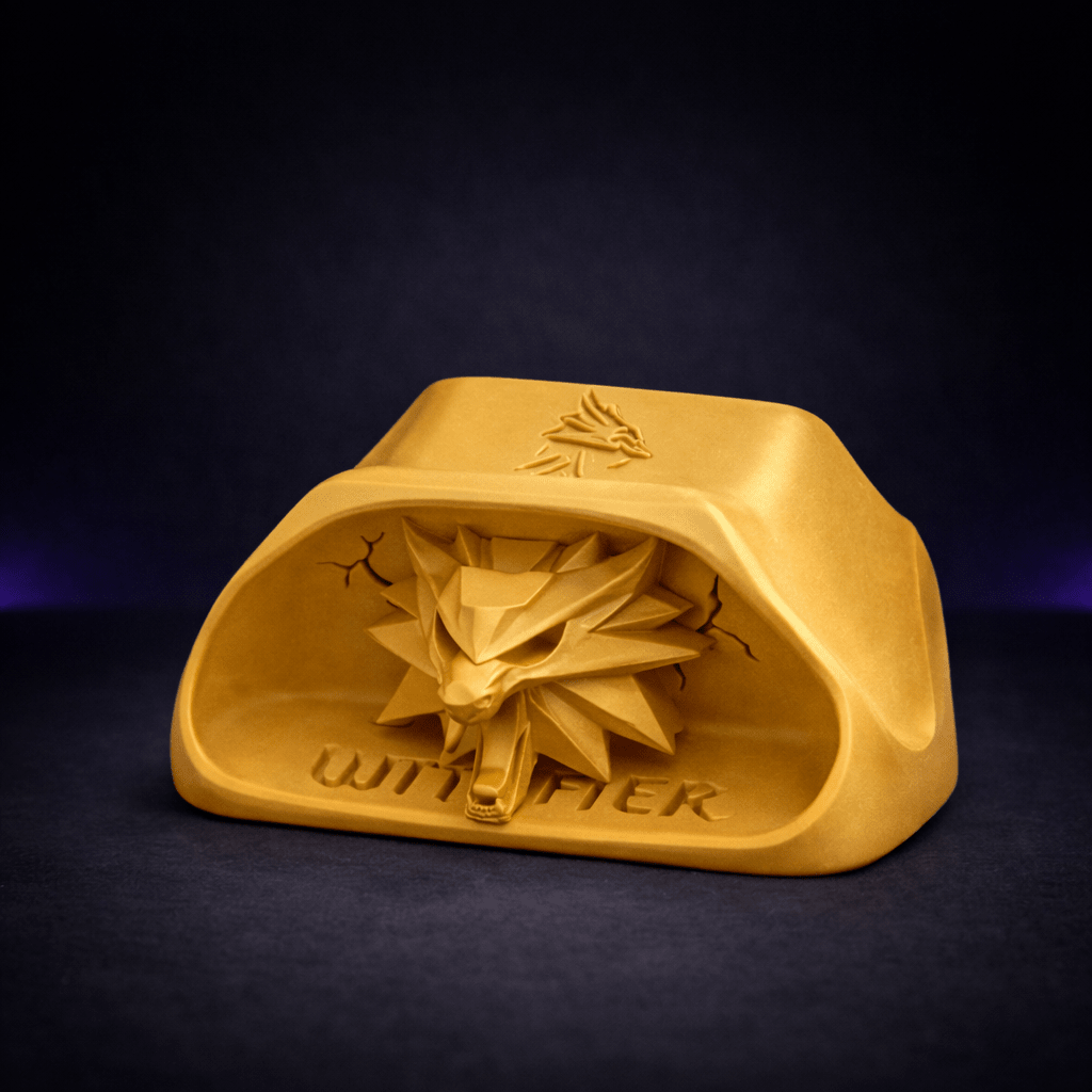 Witcher Inspired Wolf Controller Holder – Dark Fantasy Desktop Stand for Xbox - Lootport