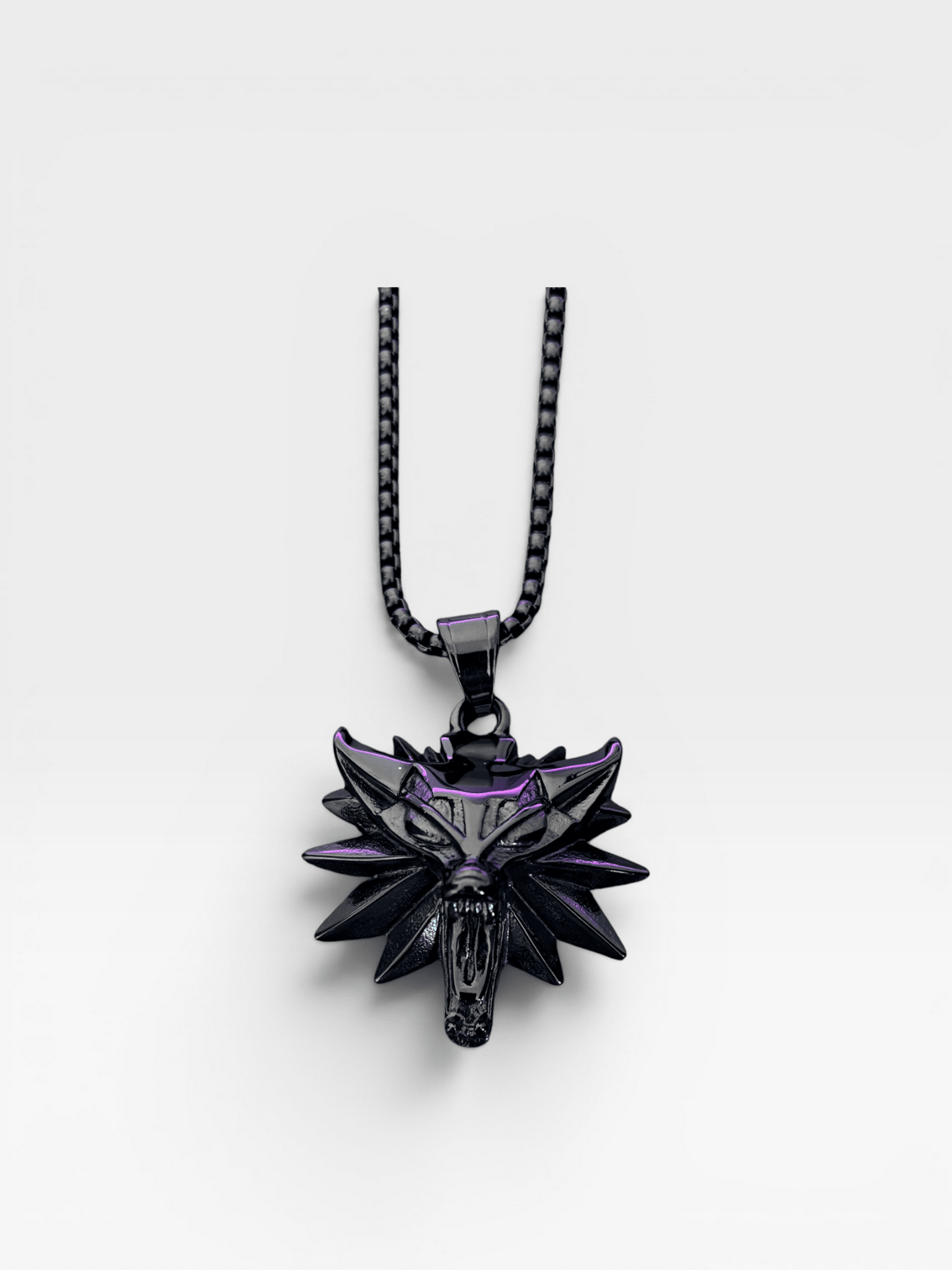 Witcher Wolf Medallion Necklace – Stainless Steel | Lootport - Lootport - Necklace